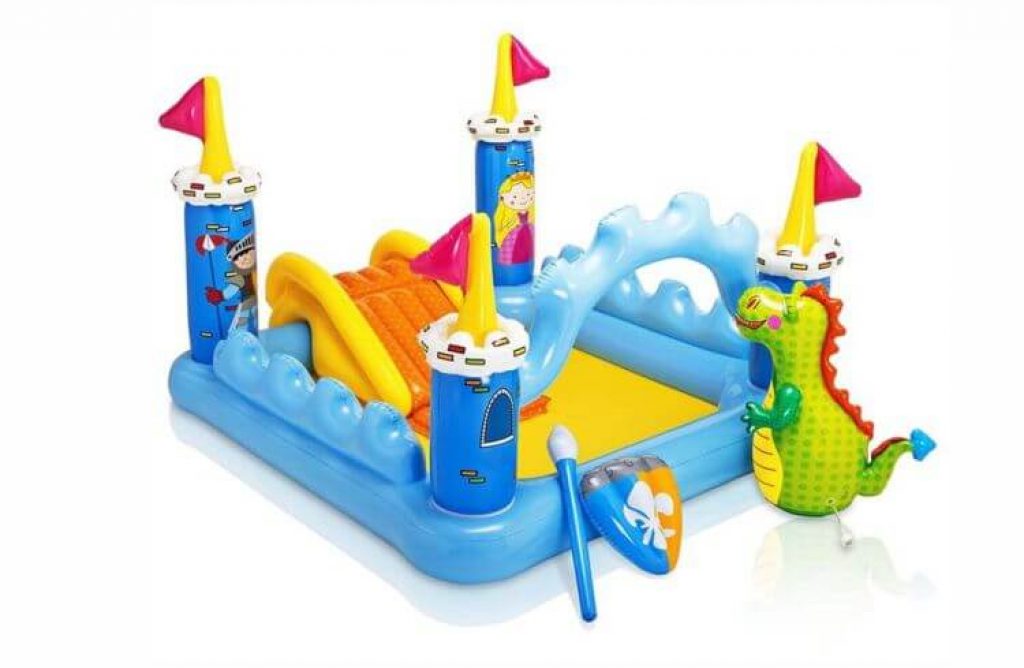 piscina para niño Castillo con Tobogan Inflable